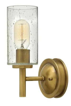 Lampada da parete in acciaio diffusore in vetro a 1 luce dal design moderno - 100W - IP20 Offerta Del Giorno