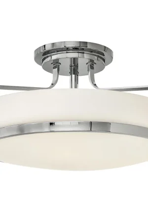 Super Prezzo Lampada da soffitto media moderna in acciaio con diffusore in vetro a 3 luci - 60W - IP20