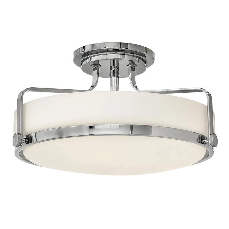 Super Prezzo Lampada da soffitto media moderna in acciaio con diffusore in vetro a 3 luci - 60W - IP20