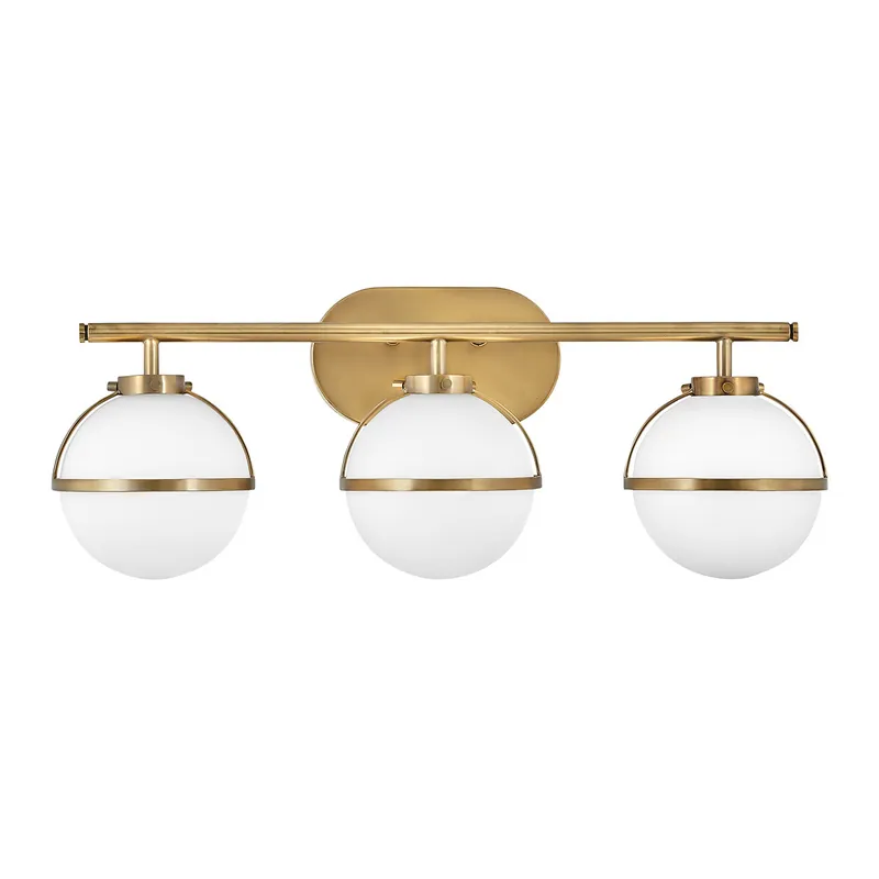 Lampada a parete in acciaio 3 diffusori in vetro semitrasparente design moderno - 60W - IP44 Compra Oggi Stesso