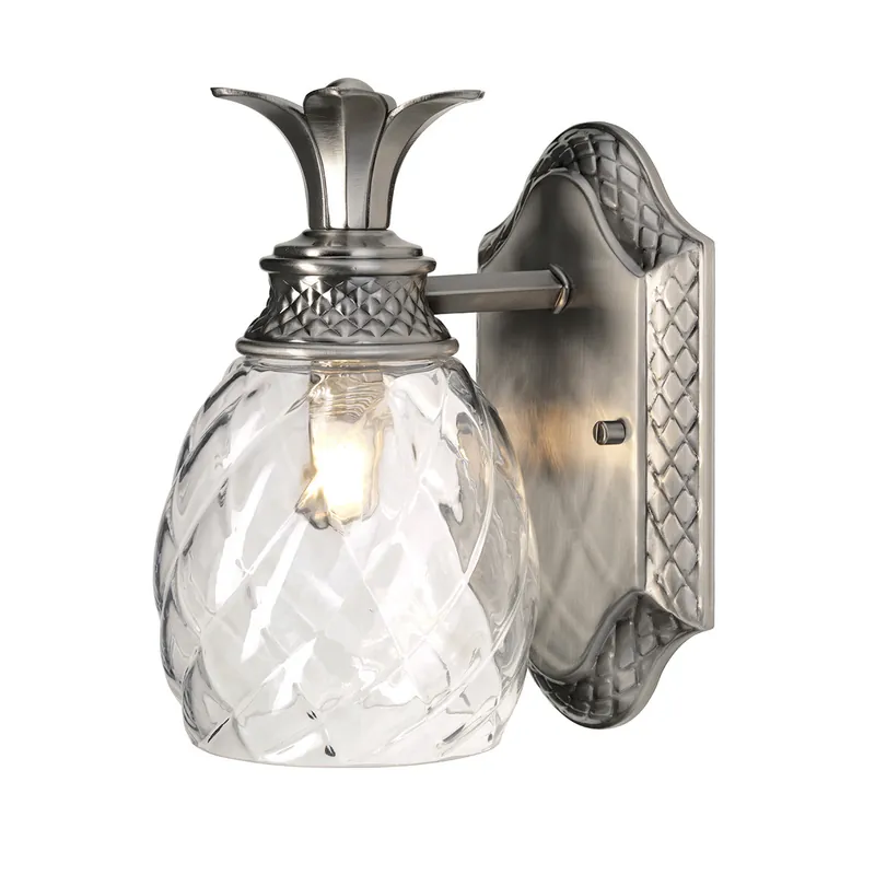 Applique da bagno a parete in acciaio e diffusore in vetro a 1 luce LED G9 - 3W - IP44 Super Prezzo