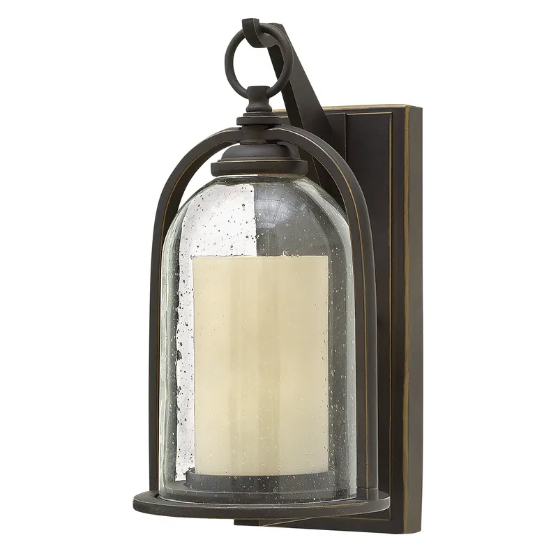 Di Tendenza Applique da parete per esterni in alluminio con diffusore in vetro a 1 luce - 100W - IP44