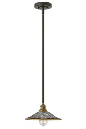 Super Prezzo Lampada a sospensione in acciaio diffusore a rete a 1 luce dal design industrial - 100W - IP20
