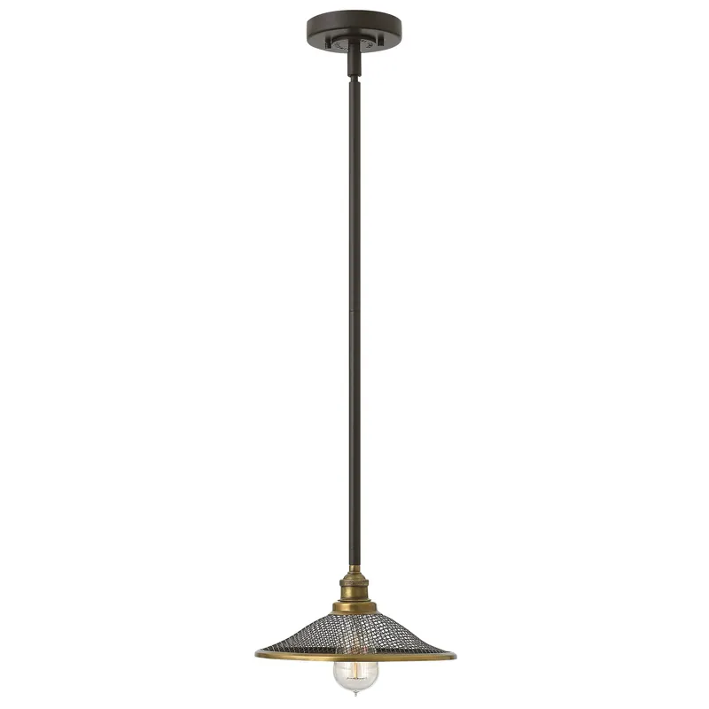 Super Prezzo Lampada a sospensione in acciaio diffusore a rete a 1 luce dal design industrial - 100W - IP20