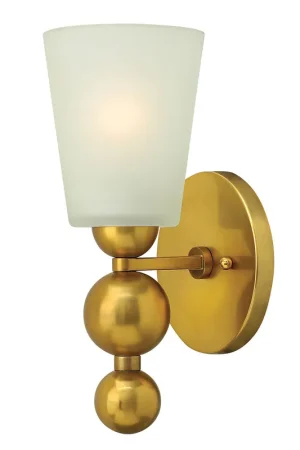 Lampada a parete in acciaio con diffusore in vetro a 1 luce dal design moderno - 60W - IP20 Ordina Subito