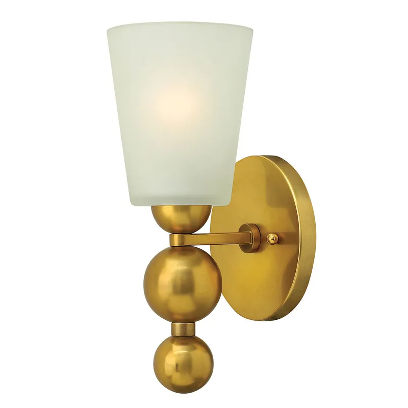 Lampada a parete in acciaio con diffusore in vetro a 1 luce dal design moderno - 60W - IP20 Ordina Subito