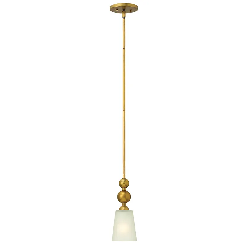 Lampada a sospensione mini in acciaio con diffusore in vetro dal design moderno - 60W - IP20 Nuovo Arrivo