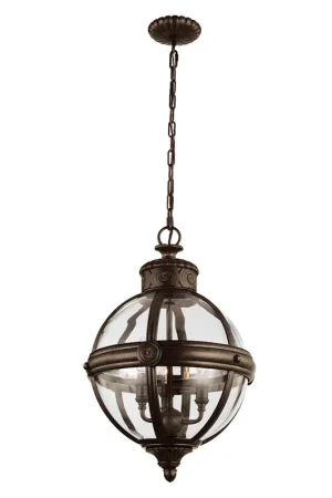 Lampadario in acciaio con diffusore rotondo in vetro a 3 luci - 60W - IP20 Prezzo Di Fabbrica