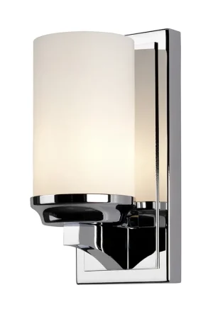 Applique da parete piccola per bagno con diffusore in vetro a 1 luce LED - 3W - IP44 Offerta Speciale