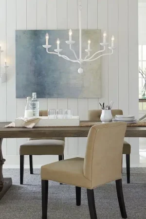 Sconto Lampadario moderno grande in acciaio con diffusori senza paralumi a 6 luci - 40W - IP20