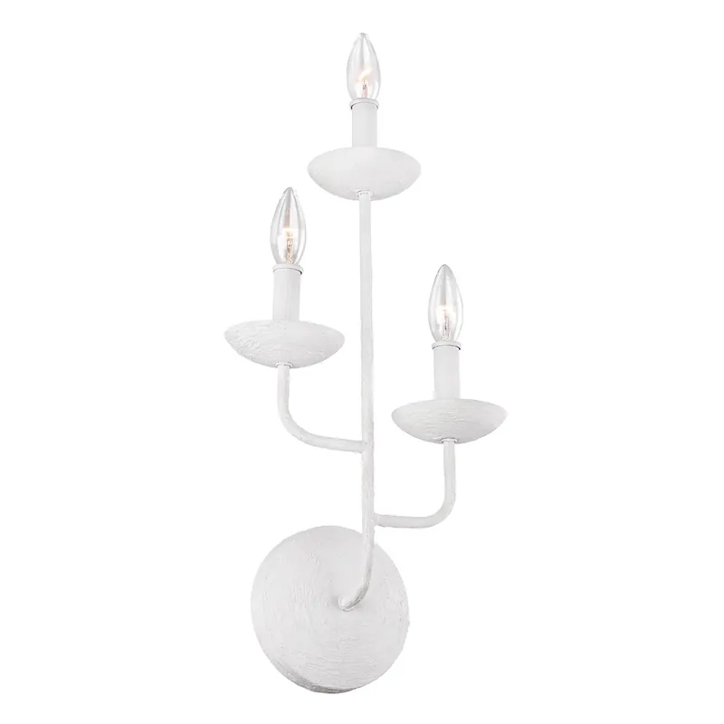 Applique moderna da parete in acciaio con diffusori senza paralumi a 3 luci - 40W - IP20 Non Perdere