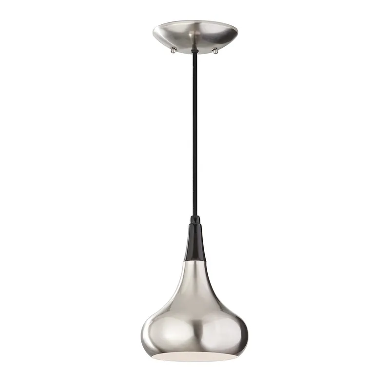 Esclusivo Lampada a sospensione piccola in acciaio diffusore a 1 luce dal design moderno - 60W - IP20