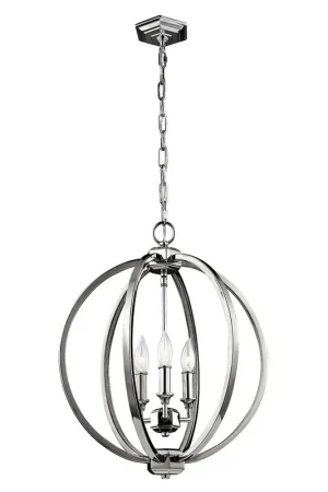 Bestseller Lampadario moderno medio in acciaio con diffusore a 3 luci - 60W - IP20