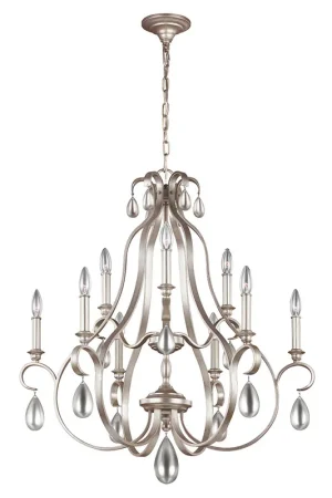 Lampadario dal design classico grande con struttura in acciaio a 9 luci - 60W - IP20 Scelto Dai Clienti
