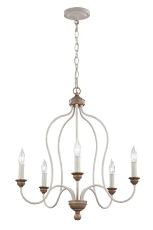 Compra Oggi Stesso Lampadario grande in acciaio dallo stile classico con 5 lampadine - 60W - IP20