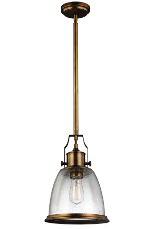 Prezzo Basso Lampada a sospensione in acciaio con diffusore medio in vetro a 1 luce - 75W - IP20