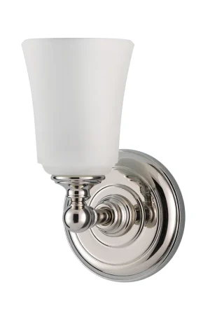 Direttamente Dal Produttore Lampada da parete in acciaio con diffusore in vetro a 1 luce a LED G9 - 3W - IP44