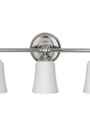 Reso Gratuito Lampada da parete in acciaio con 3 diffusori in vetro luce a LED G9 - 3W - IP44