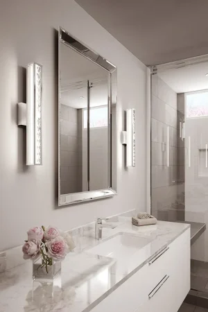 Reso Gratuito Applique da parete per bagno con diffusore a 1 luce LED integrato - 20W - IP44