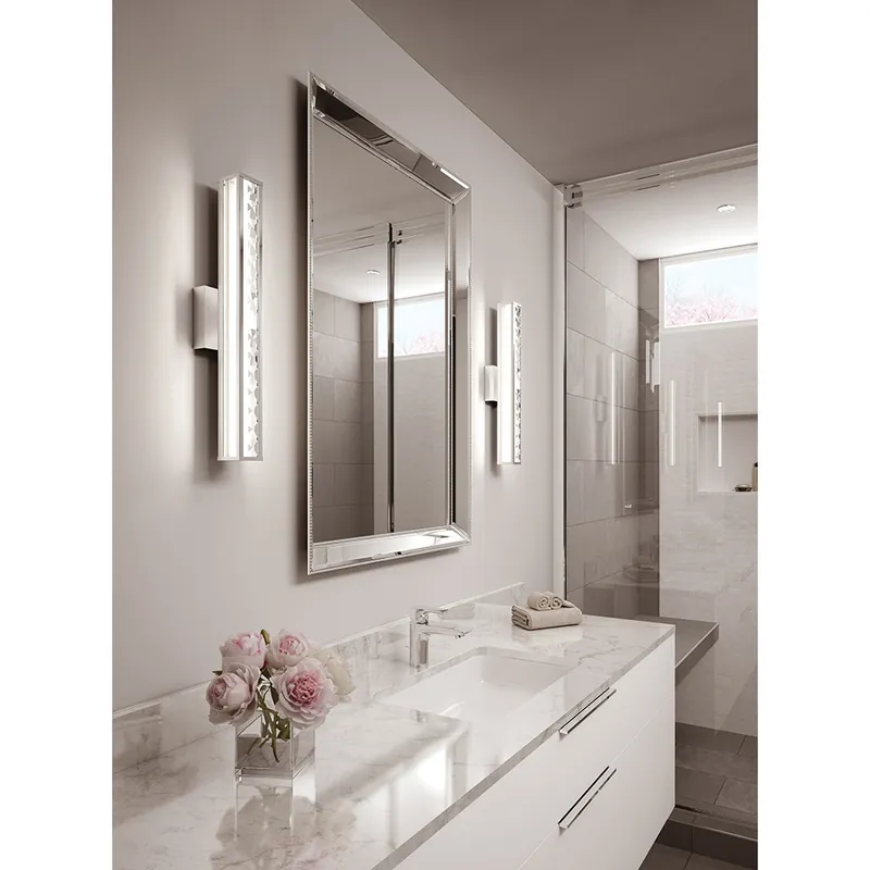 Reso Gratuito Applique da parete per bagno con diffusore a 1 luce LED integrato - 20W - IP44