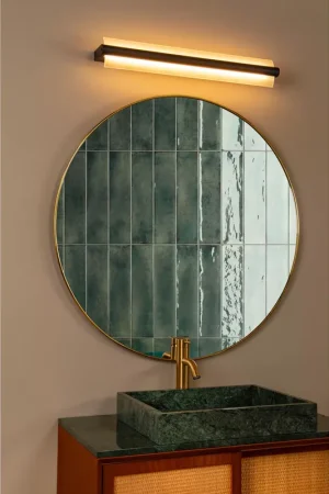 Applique da bagno a LED grande in metallo da design moderno - 19W - Lumen 800 - 3000k Luce Calda - IP44 Reso Gratuito