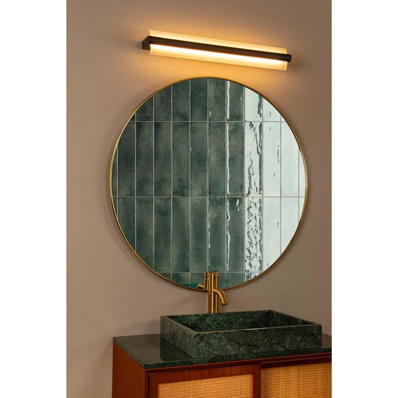Applique da bagno a LED grande in metallo da design moderno - 19W - Lumen 800 - 3000k Luce Calda - IP44 Reso Gratuito