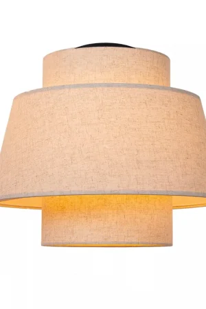 Compra Oggi Stesso Plafoniera moderna con struttura in metallo e diffusore in tessuto - 40W - IP20