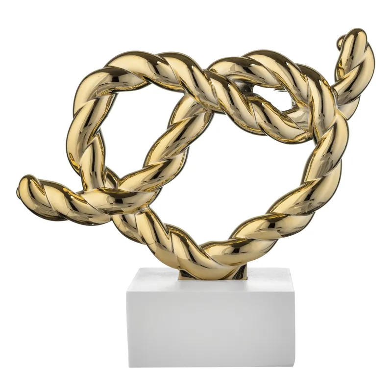 Scultura moderna in marmorino con Nodo 3 Ultimissimo Modello