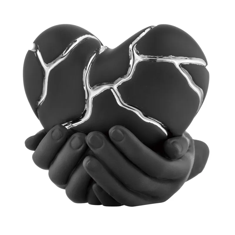 Scultura piccola in marmorino in stile kintsugi dal design moderno Nuovo Arrivo