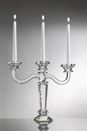 Candeliere in cristallo con 3 fuochi dal design moderno ed elegante Prezzo Basso