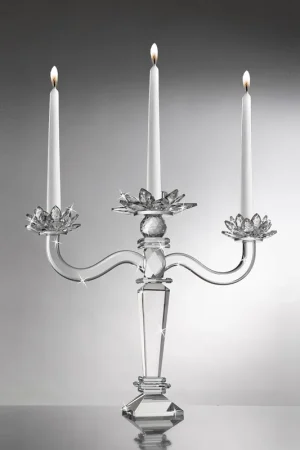 Offerta Lampo Candeliere in cristallo con 3 fuochi dal design classico ed elegante