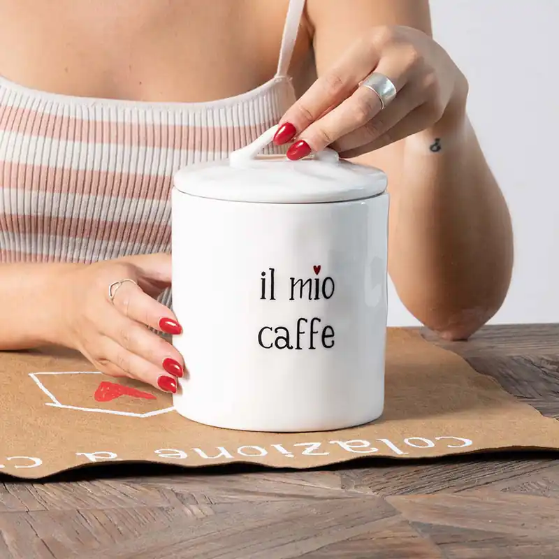 Spedito Oggi Barattolo ermetico per caffè in ceramica