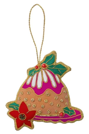 A Buon Prezzo Decorazione per albero di natale dolce ricamato a mano