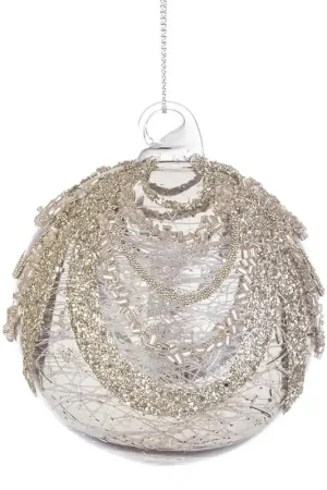 Offerta Pallina di natale piccola in vetro dal design moderno ed elegante