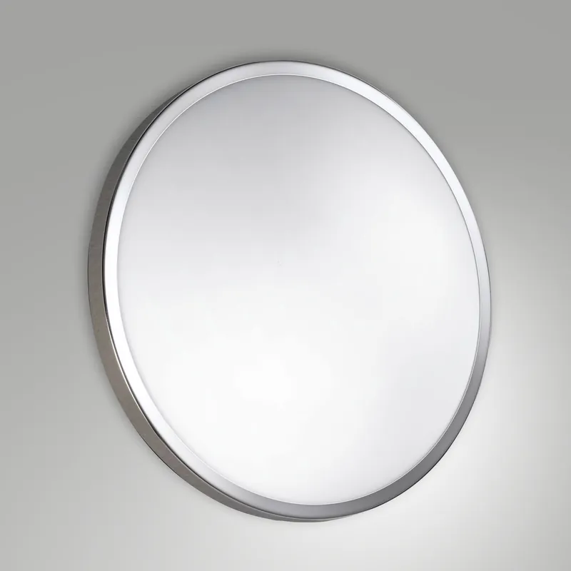 Affare Plafoniera da soffitto piccola in metallo e diffusore vetro in lastra - 12W - Lumen 1000 - 3000k Luce Calda - IP20