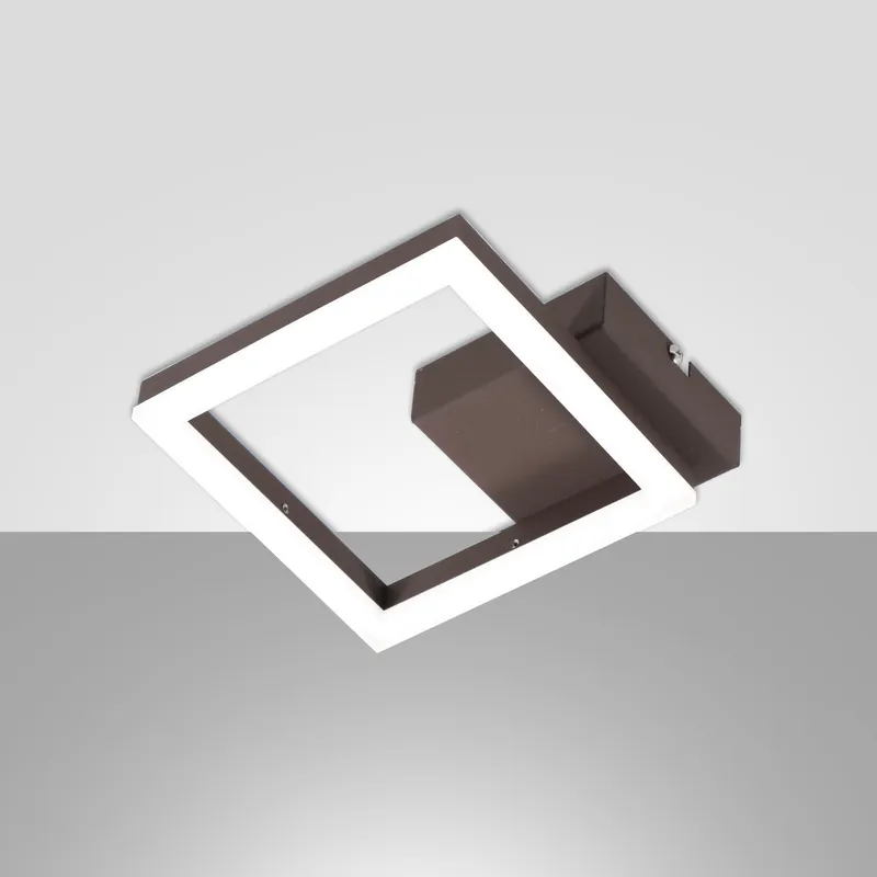 Applique da parete a led con struttura in metallo e metacrilato piccola - 11W - Lumen 1080 - 3000k Luce Calda - IP20 Nuova Collezione