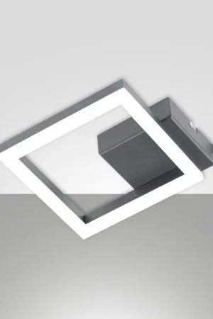 Applique da parete a led con struttura in metallo e metacrilato piccola - 11W - Lumen 1080 - 3000k Luce Calda - IP20 Reso Gratuito
