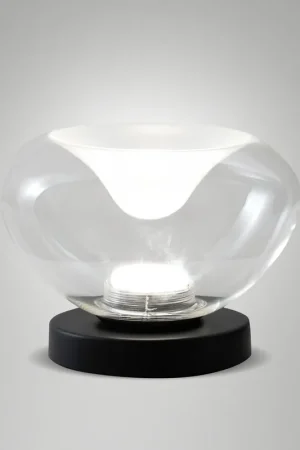 Acquista Ora Lampada da tavolo a led struttura in metallo e diffusore in vetro borosilicato - 5W - Lumen 540 - 2700K-3000K-4000K - IP20