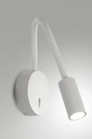 Applique da comodino in alluminio con tubo flessibile dal design moderno - 3W - Lumen 287 - 3000k Luce Calda - IP20 Prezzo Ridotto