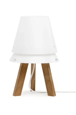 Abatjour con struttura in legno e diffusore in PVC - 70W - IP20 Promozione Esclusiva