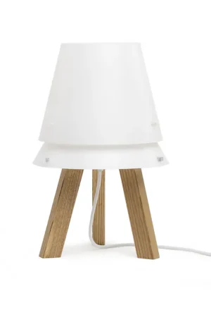 Abatjour con struttura in legno e diffusore in PVC - 70W - IP20 Offerta Limitata