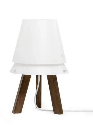 Abatjour con struttura in legno e diffusore in PVC - 70W - IP20 Prezzo Scontato