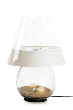 Di Tendenza Lampada da terra da esterno in vetro e diffusore in plexiglass con 2 lampadine - 70W - IP44