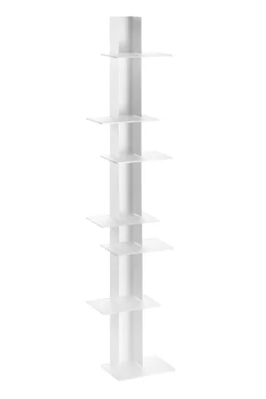 Compra Online Libreria da parete grande con struttura in metallo bianca dal design moderno