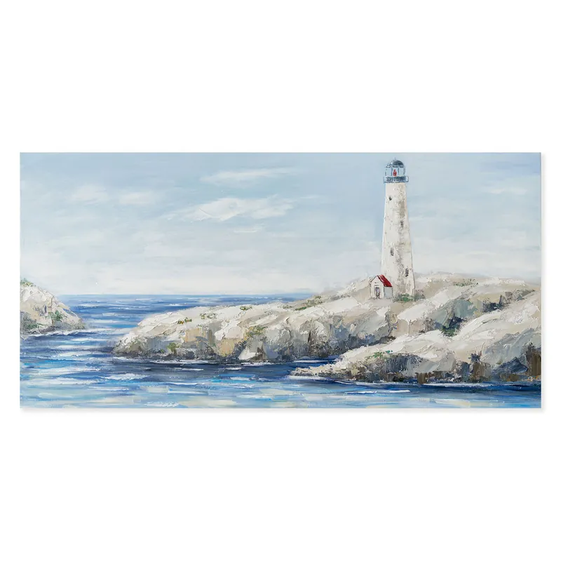Nuova Collezione Quadro marino dipinto a mano con acrilici su tela Ero 140x70