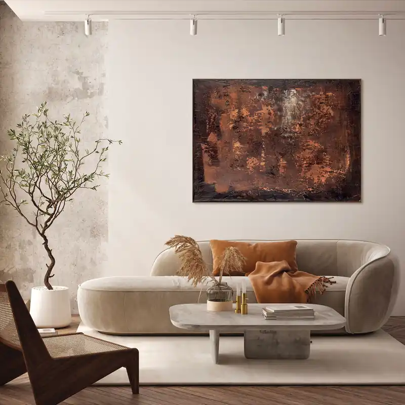 Offerta Limitata Quadro astratto dipinto a mano con acrilici su tela Ground 110x150