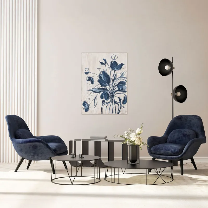 Soddisfatti O Rimborsati Quadro naturalistico dipinto a mano con acrilici su tela Ikebana 60x80