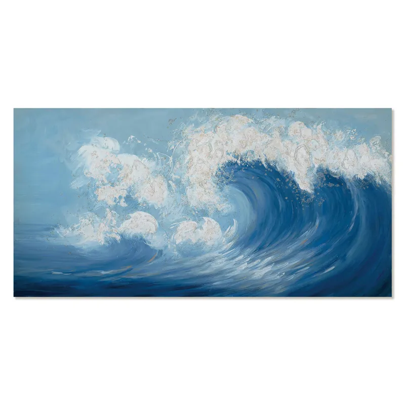 Promozione Esclusiva Quadro marino dipinto a mano con acrilici su tela Montale 140x70