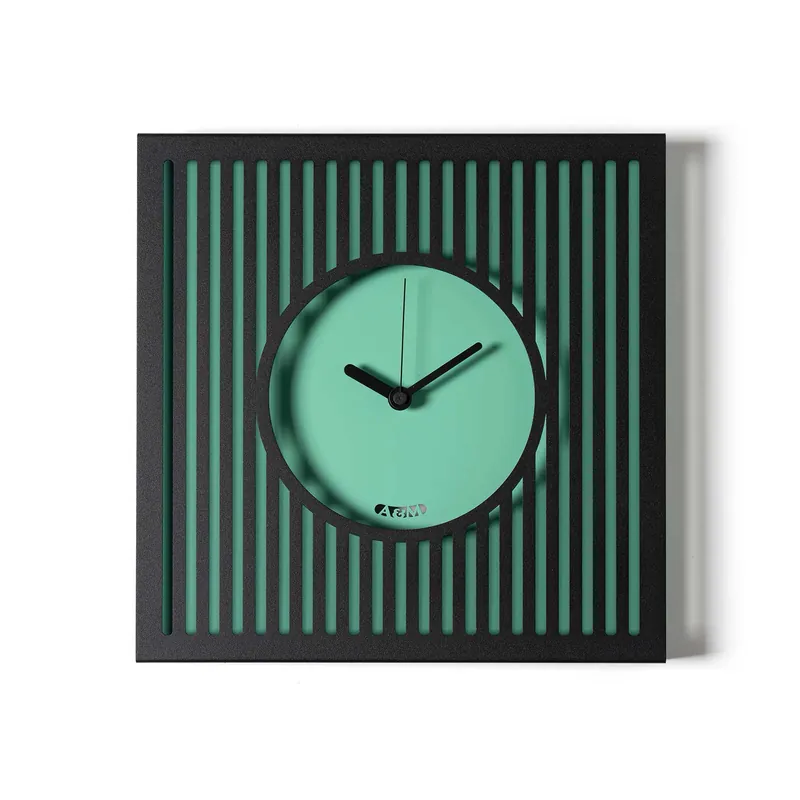 Orologio da parete compatto in metallo con design geometrico e stile moderno A Buon Prezzo