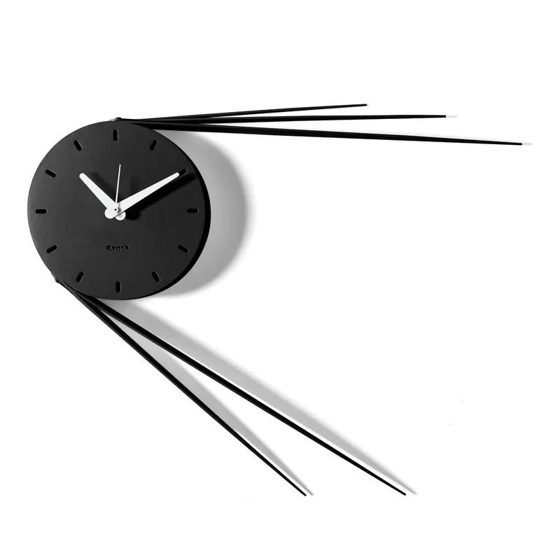 Orologio da parete di design in metallo con lancette estese e struttura moderna Solo Oggi